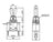 4x Toowei 3 Terminal 3Pin (ON)-OFF-(ON) Toggle Switch Reset SP3T Grade