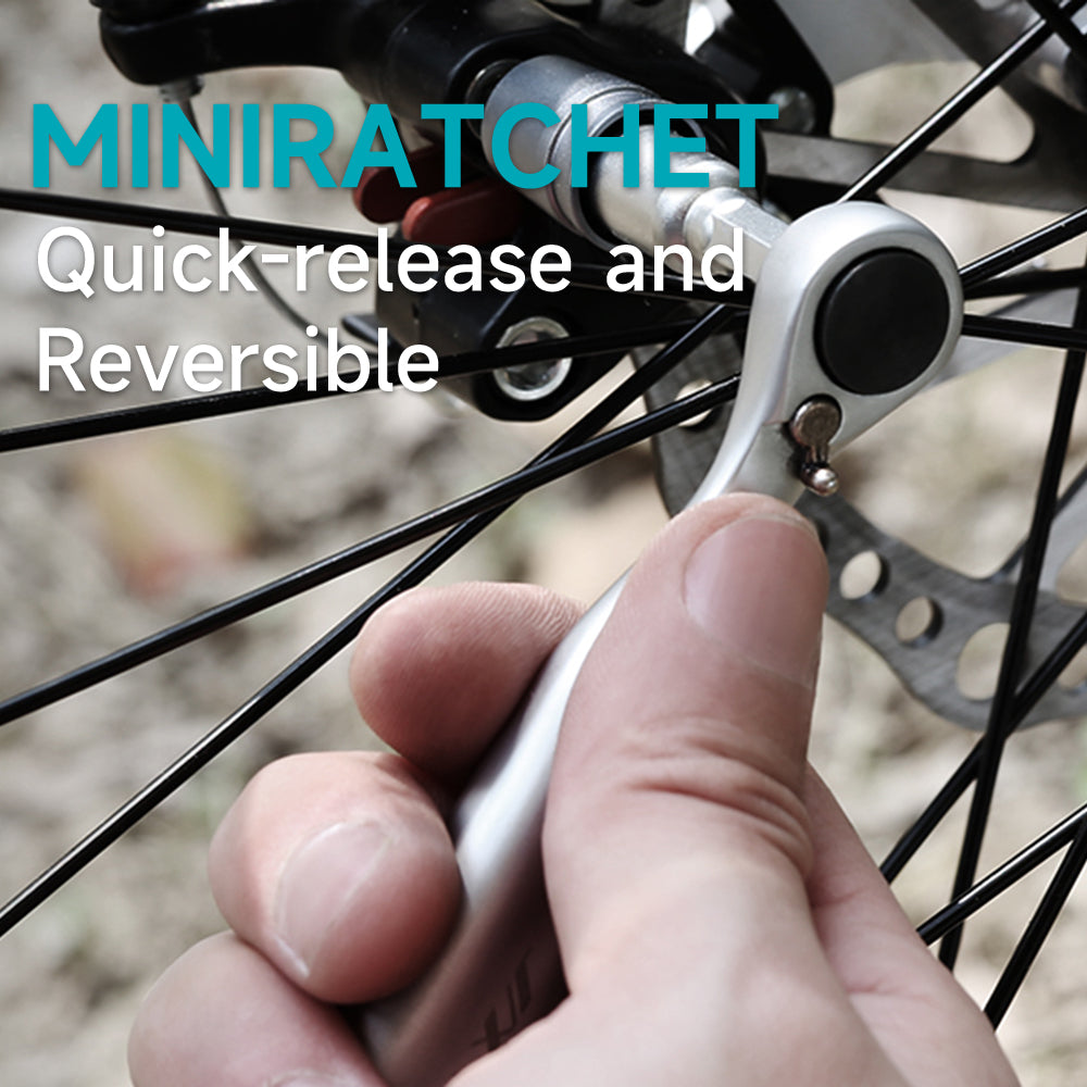 Polycarbonate and Alloy Steel 41-Pieces Mini Ratchet and Screwdriver Set Compact and Portable