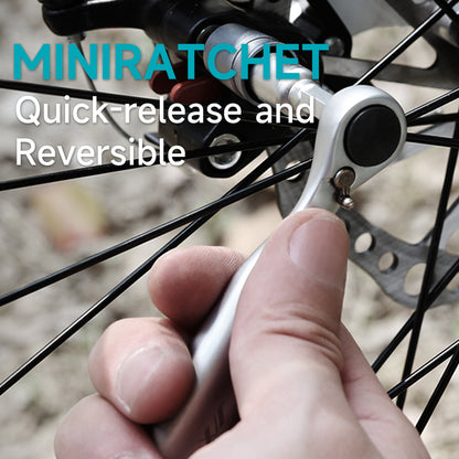 Polycarbonate and Alloy Steel 41-Pieces Mini Ratchet and Screwdriver Set Compact and Portable