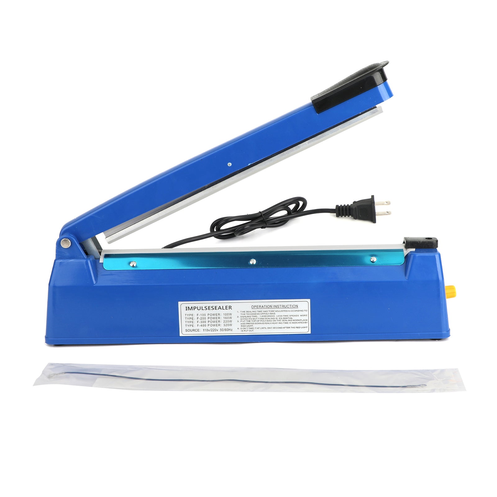 Economic 12 inchImpulse Heat Sealer 300mm Plastic Poly Bag Hand Sealing Machine UE