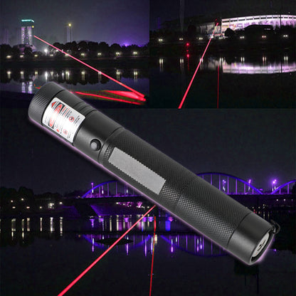 Rechargeable 900Miles Red/Green Laser Pointer Lazer Pen 650nm/532nm Visible Beam, Red