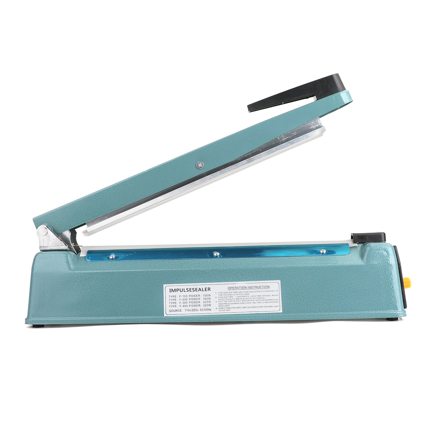 12 inch Hand Impulse Heat Sealer Plastic Bag Film Sealing Machine Metal ABS UE