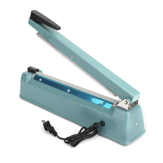 12 inch Hand Impulse Heat Sealer Plastic Bag Film Sealing Machine Metal ABS UE