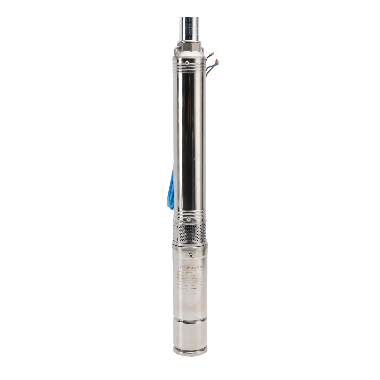 600W 48V Solar Submersible Water Pump with MPPT Controller – 3 Inch Deep Well Pump for Farm & Irrigation