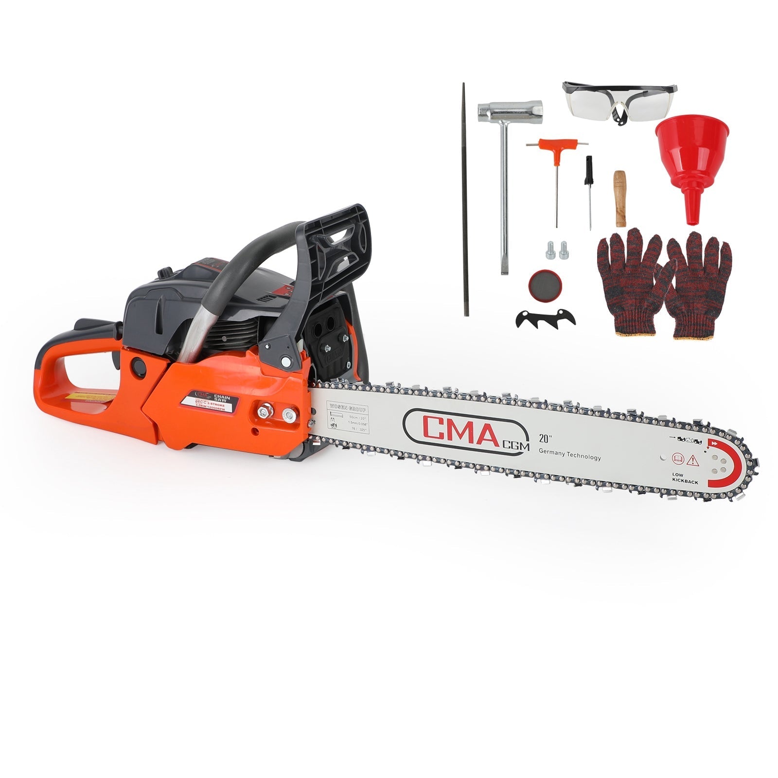 20inch 68CC Gasoline Chainsaw Cutting Wood Gas Sawing