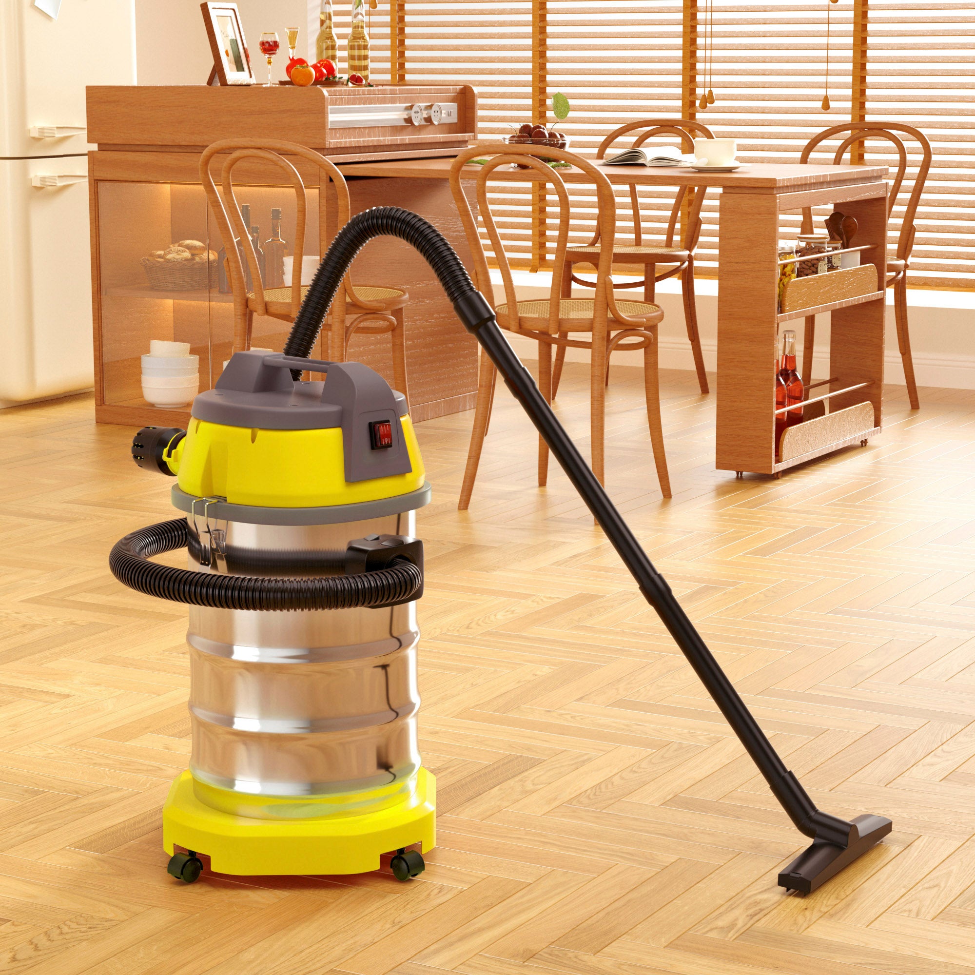 Wet Dry Blow Three Uses 10 Gallon 3200w 8 Peak Hp Stainless Steel Vacuum Cleaner