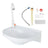 2-in-1 Outdoor Garden Water Fountain and Faucet No-Punch Bathroom Wash Basin