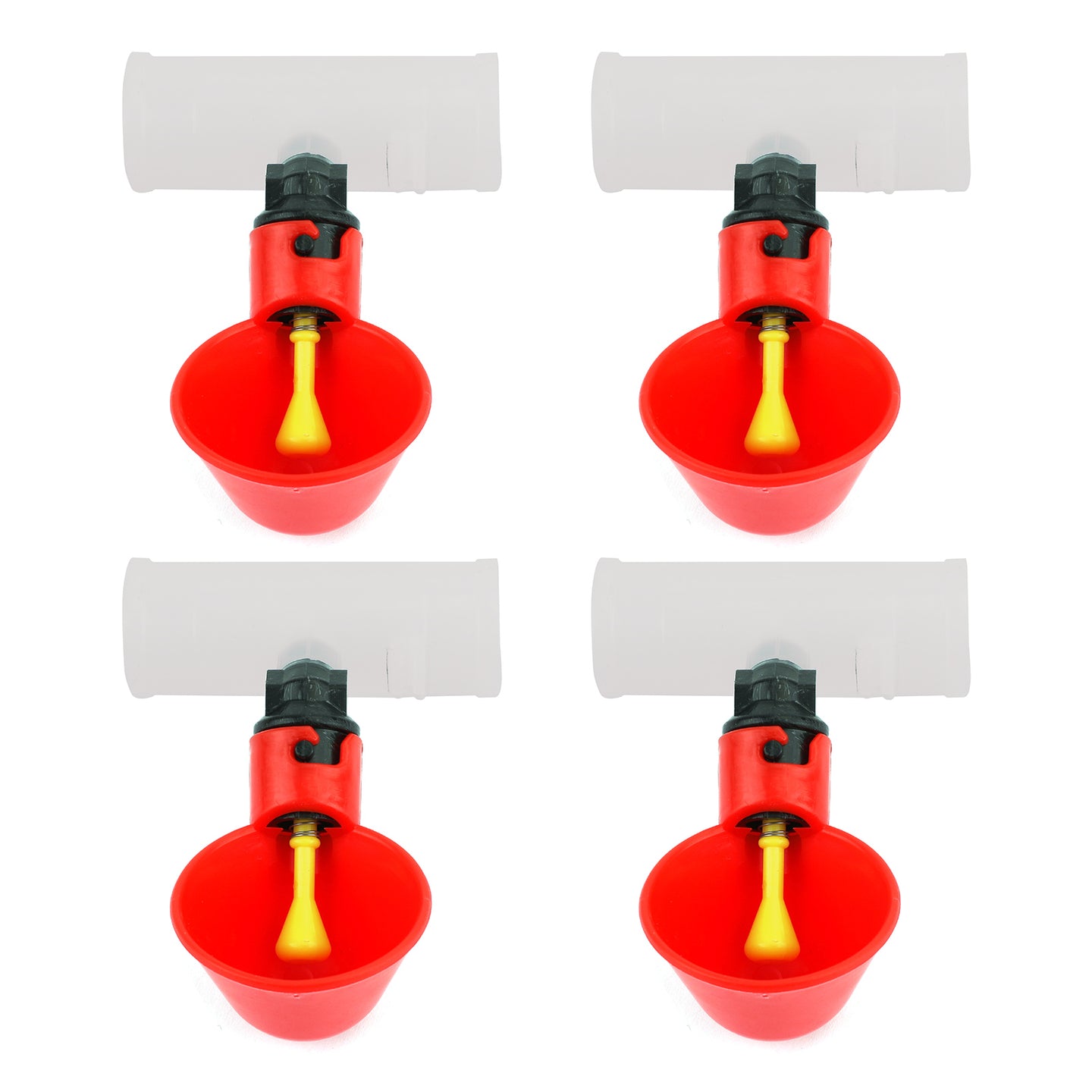 4PCS Water Drinking Cups Chicken Waterer Automatic Poultry Drinkers