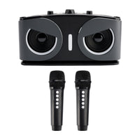 Karaoke Machine for Kids & Adults with 2 Microphones, Portable Bluetooth Speaker with Voice Changer & Echo for Parties