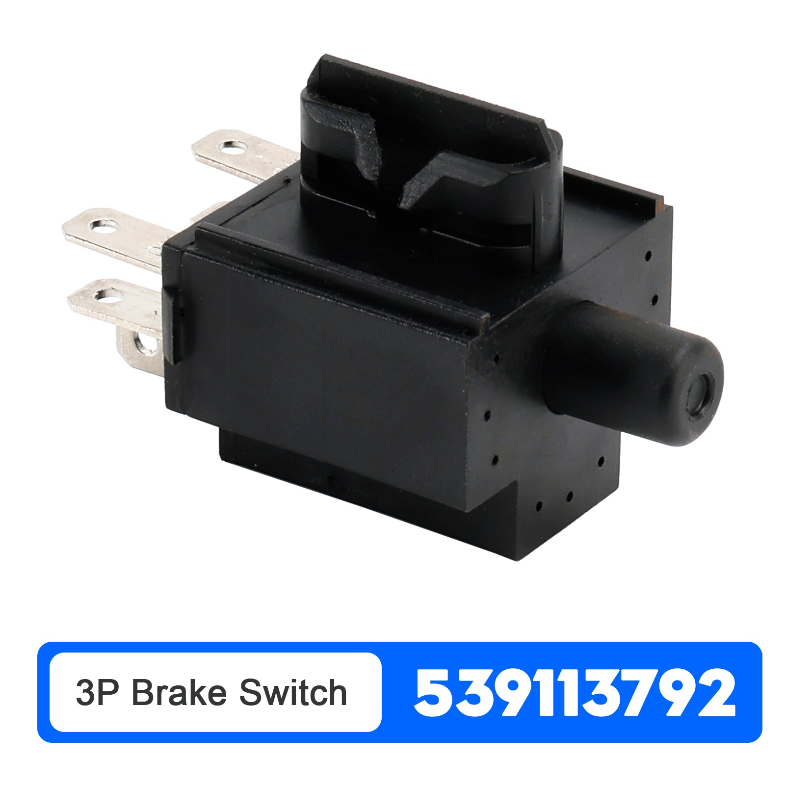 3-Pole Parking Brake Switch for Husqvarna RZ5424, EZ4824, RZ4619, EZ5226, PZ54 Mowers, Replaces 539113792