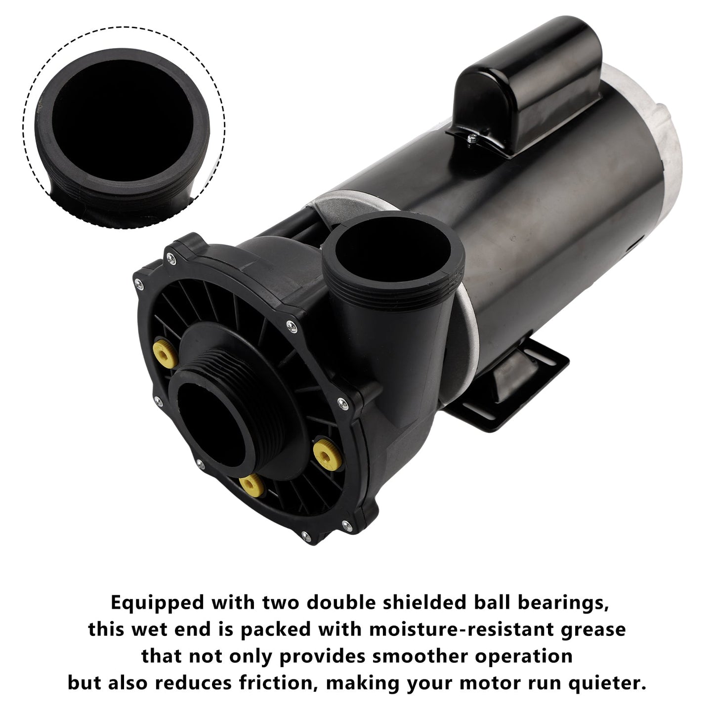 1-4 HP 2-Speed Pool Pump 56 Frame 230V a?? Replacement Motor for Spa & Hot Tubs (3721621-1D)