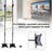 Universal Speaker Stands – Adjustable Height Surround Sound Floor Stand Pair (Set of 2)