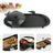 2-in-1 Electric Hot Pot and Grill for Indoor Korean BBQ & Shabu-Shabu, Large Non-Stick Pan for 7-8 People