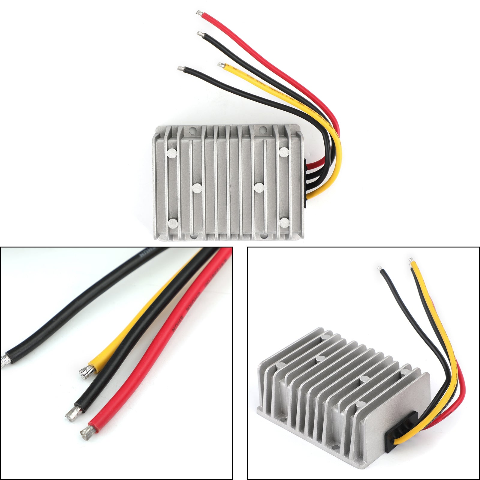 DC-DC Step Down Converter 30-120V to 12V 15A 180W, IP68 Waterproof Power Regulator for Golf Cart, Boat & Solar
