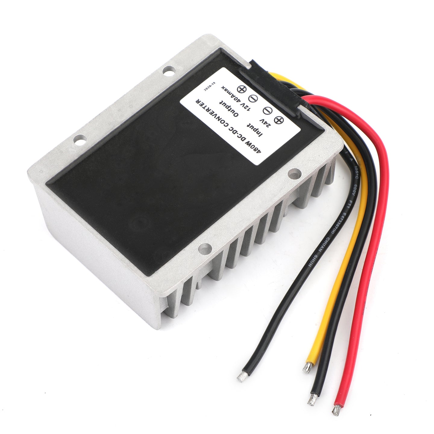 DC-DC Step Down Converter 30-120V to 12V 15A 180W, IP68 Waterproof Power Regulator for Golf Cart, Boat & Solar
