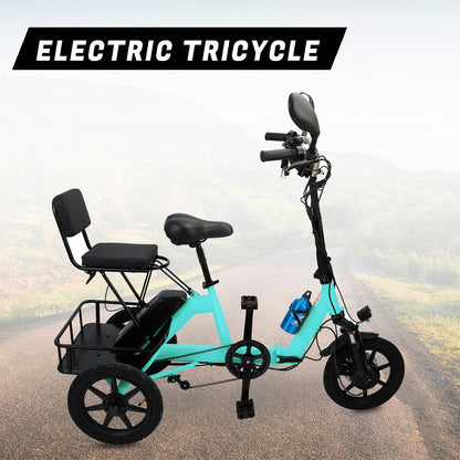 Cyan 350W Electric Trike with Foldable Design & 3 Speeds (Copy)