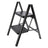 Stepladder, 2 Tiers, Foldable, Aluminum, Wide, Lightweight, Compact, Ladder