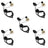 5x Helmet Tactical Motorcycle Race Headset PTT For Kenwood Baofeng Two Way Radio