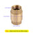 DN20 3/4" NPT In-Line Check Valve Brass Spring Loaded Inline 200PSI