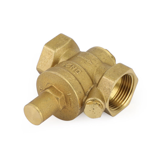DN25 1" Brass Adjustable Water Pressure Reducing Regulator Valves With Gauge