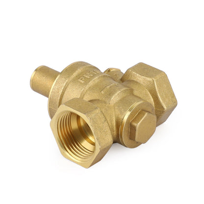 DN25 1" Brass Adjustable Water Pressure Reducing Regulator Valves With Gauge