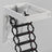 Electric Folding Attic Ladder, 13-Step for up to 11.8ft Ceilings, Fits 35" x 27.5" Opening, 500 lbs Capacity (Black)