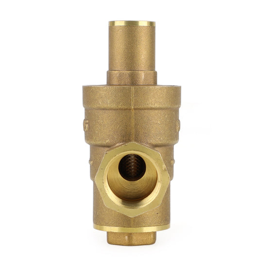 DN15 Brass Adjustable 1/2 Water Pressure Regulator Reducer With Gauge Meter