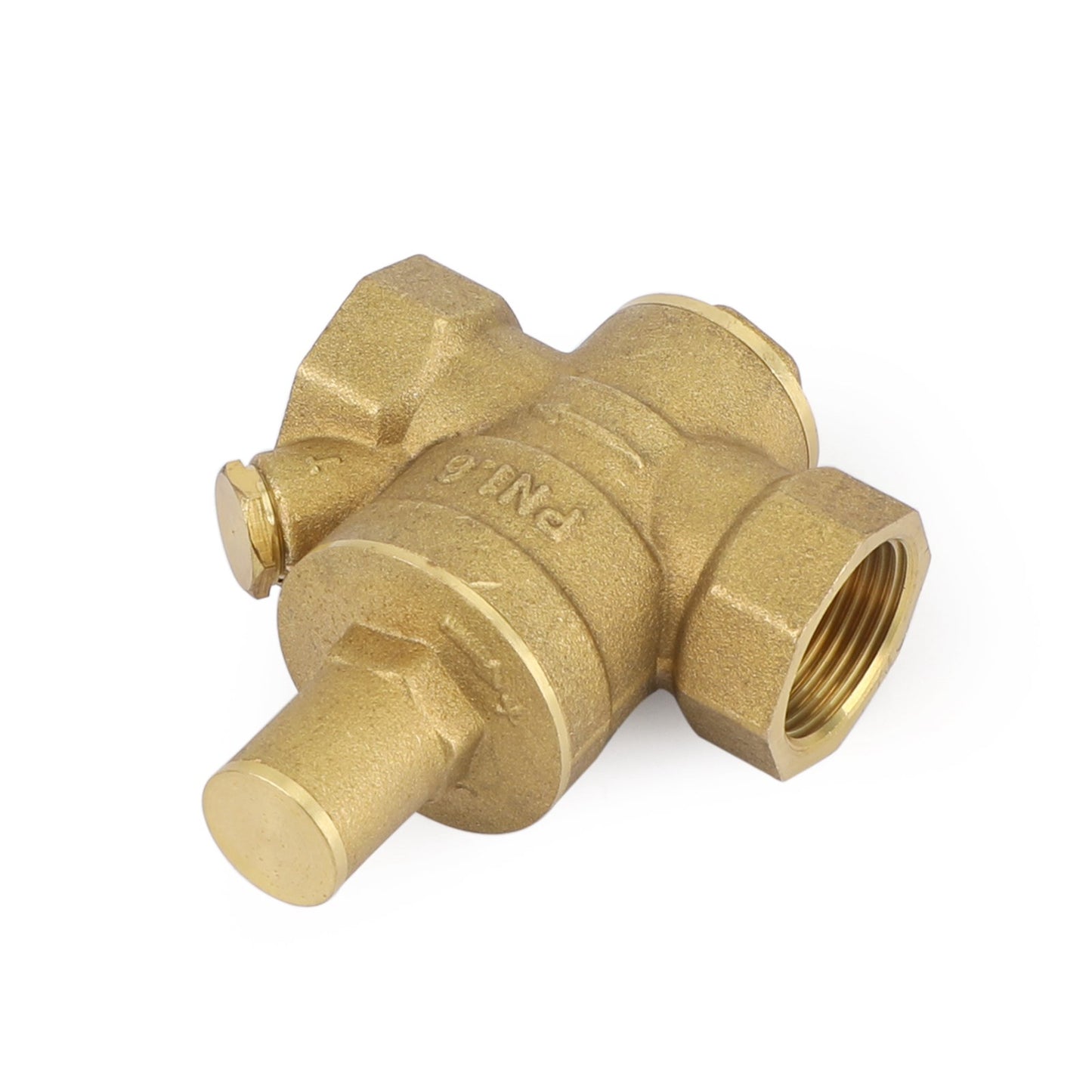 DN20 3/4" Brass Adjustable Water Pressure Reducing Regulator Valves With Gauge