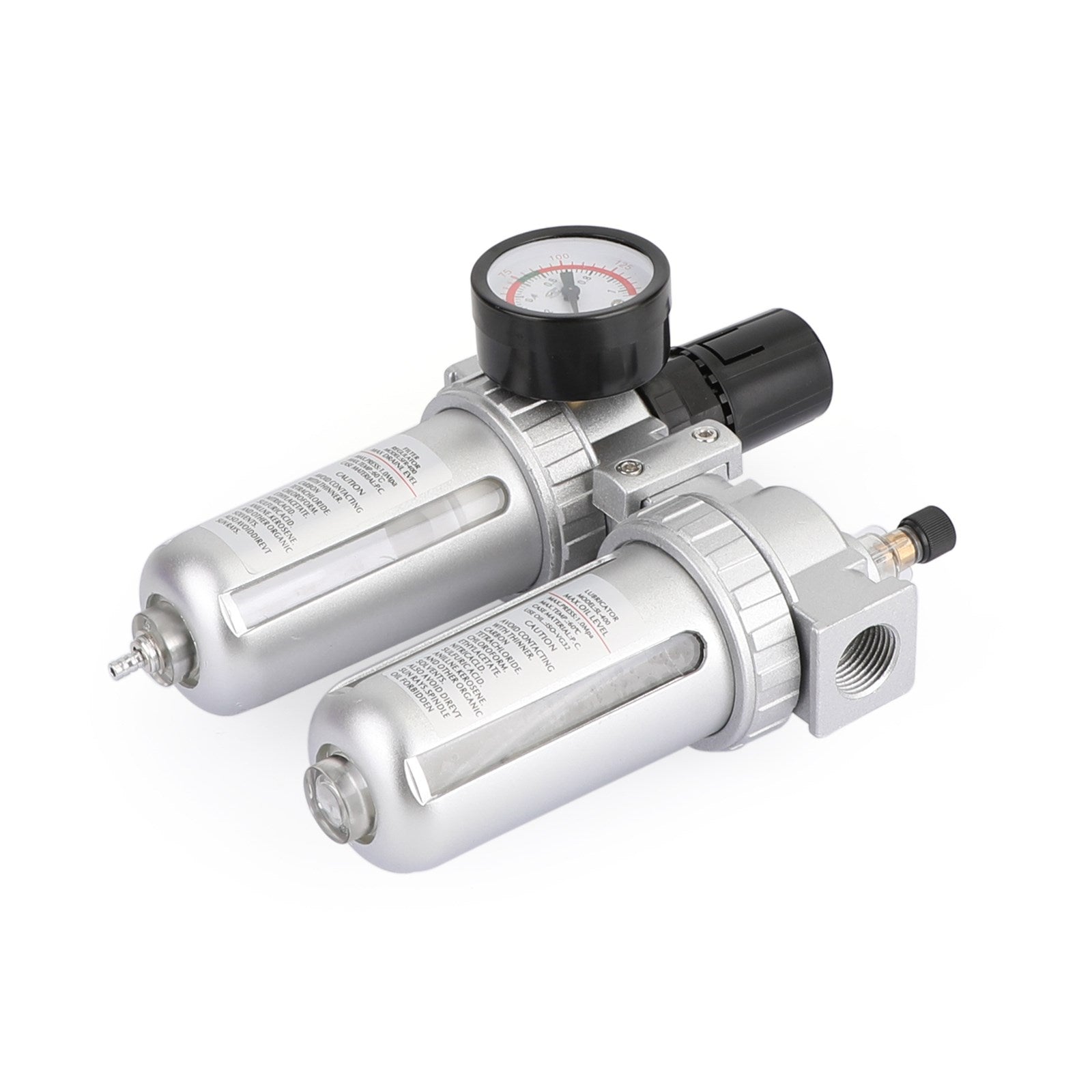1/2" Compressed Air Filter Regulator & Water Separator with Gauge, 40 Micron, 145 PSI for Air Compressor Lines