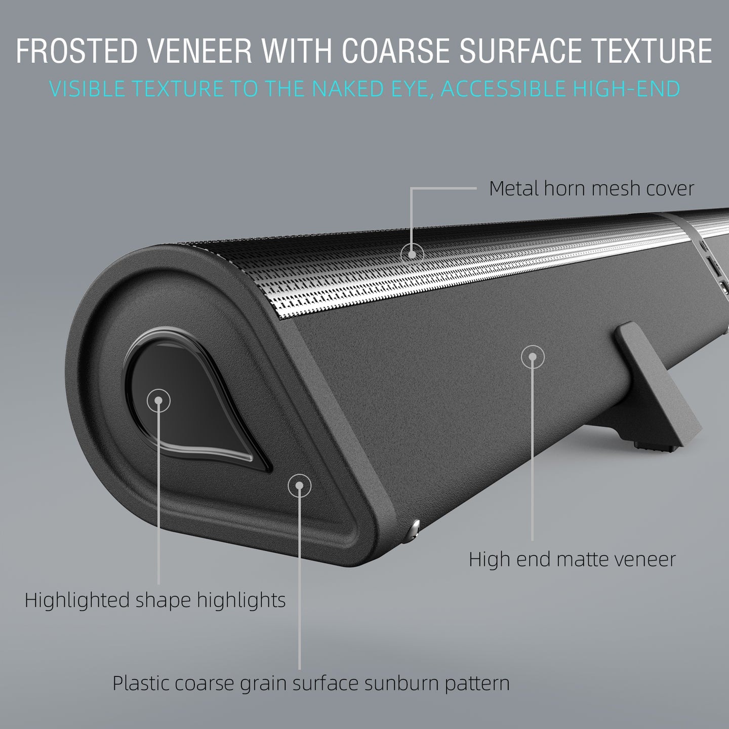 40cm Bluetooth Sound Bar System – Wireless Detachable Subwoofer & 2 Speaker Surround Audio