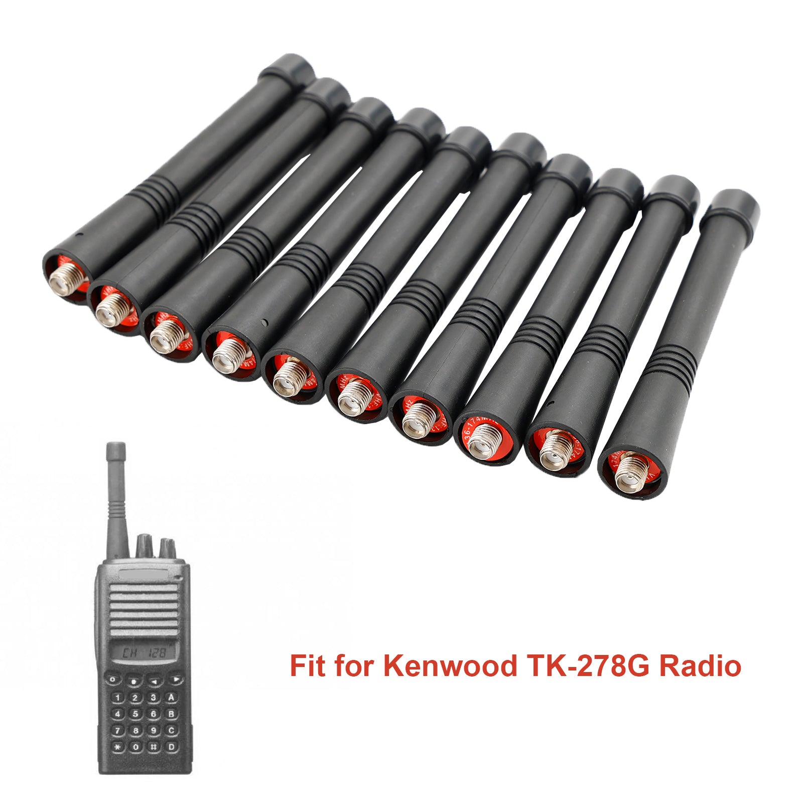 10x Car Radio 10cm 278G Short Antenna 136-174Mhz VHF for Kenwood TK-278G Radio