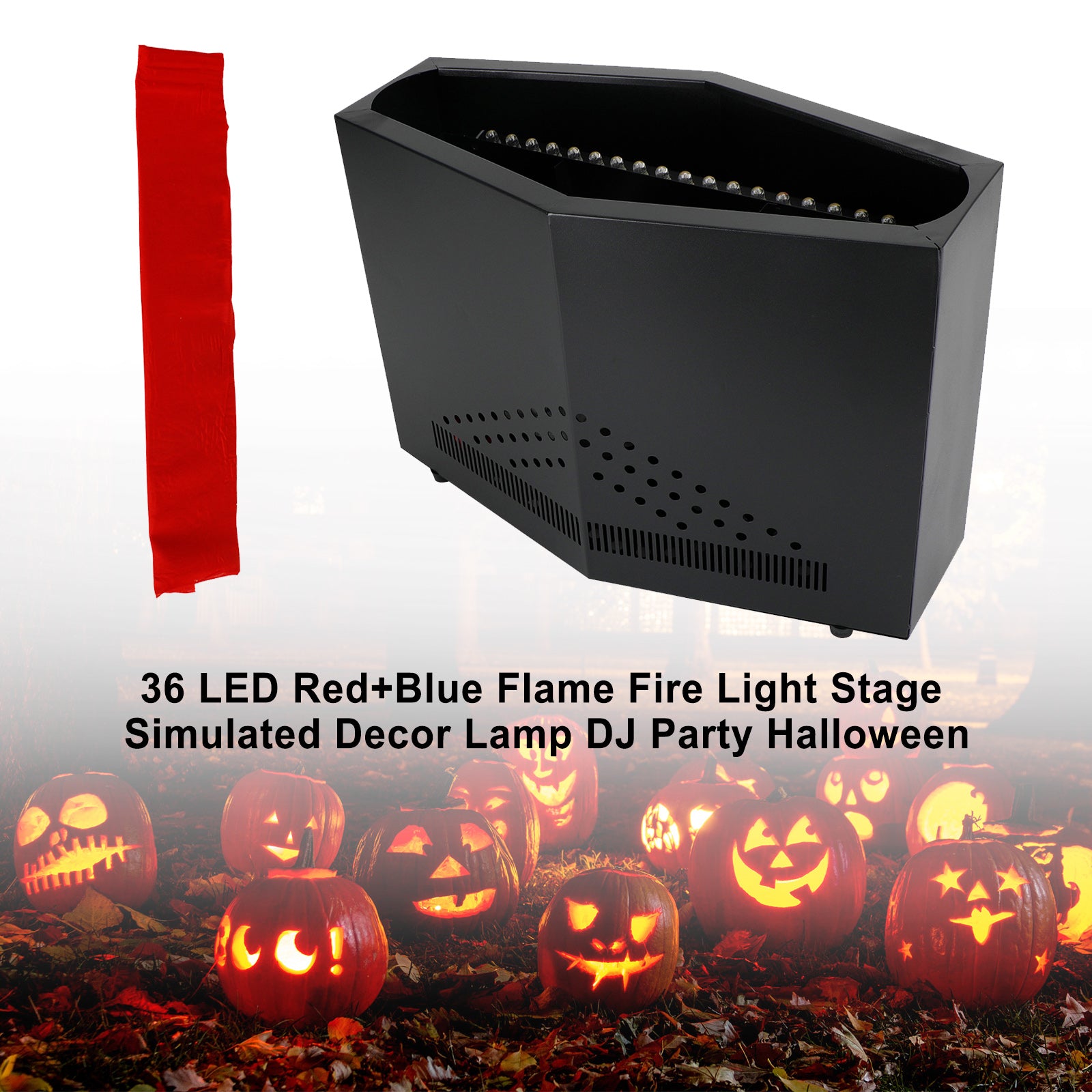 36 LED Red+Blue Flame Fire Light Stage Simulated Decor Lamp DJ Party Halloween (Copy)