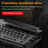 K1000 Mechanical Keyboard Wired 104-key Red Switches Customized Mute Keyboard