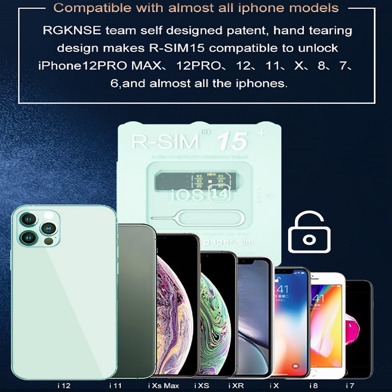 R-SIM 18 Nano Unlock RSIM Card Fit for IOS 16 iPhone 14 13 Pro MAX 12 Pro 11 X