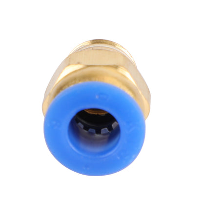 Male Straight Push In To Connect Air Fitting Tube OD 4/6mm x NPT 1/4 1/8", 6mm / 1/8"