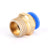 Male Straight Push In To Connect Air Fitting Tube OD 4/6mm x NPT 1/4 1/8", 6mm / 1/4"