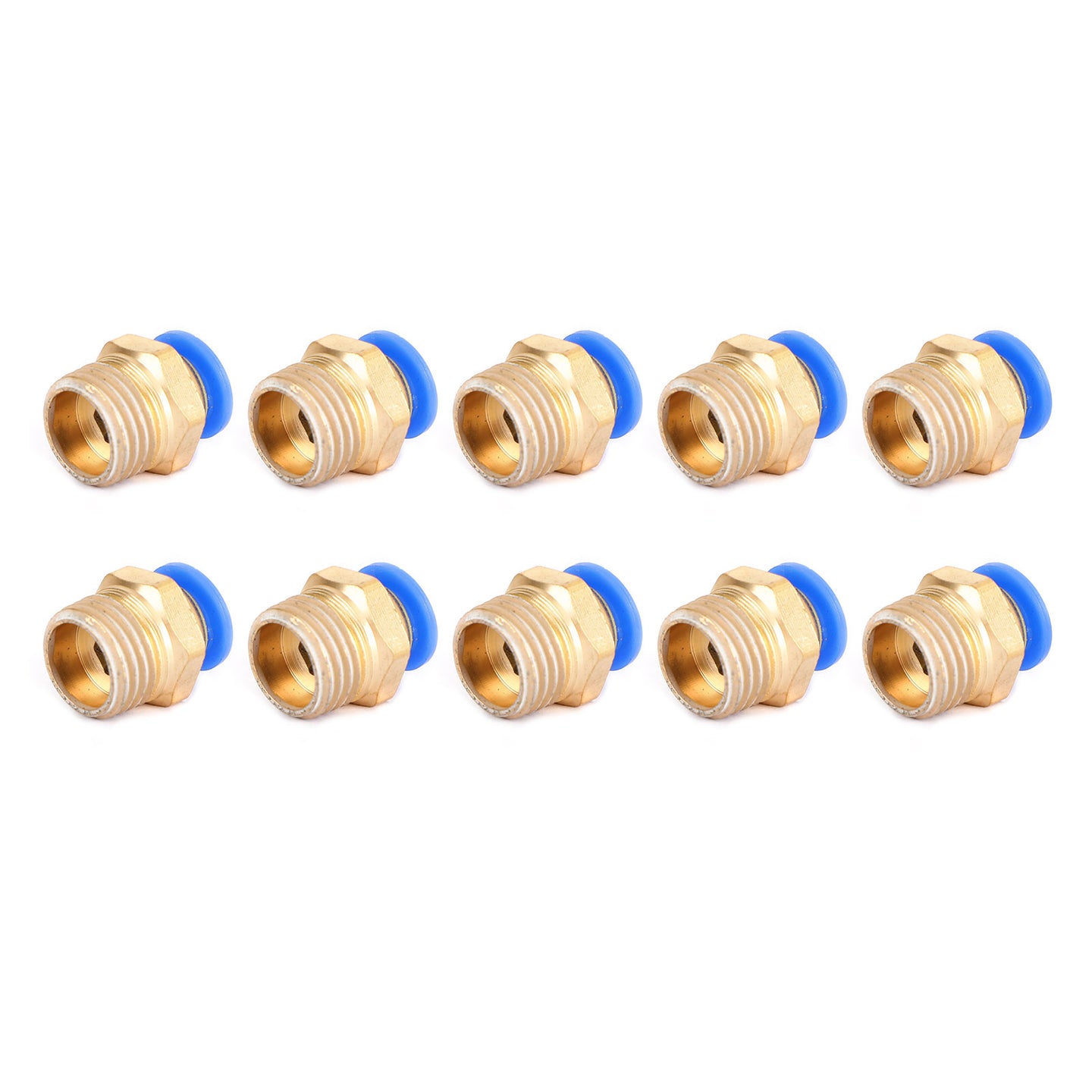 Male Straight Push In To Connect Air Fitting Tube OD 4/6mm x NPT 1/4 1/8", 6mm / 1/4"
