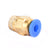 5Pcs Male Straight Push In To Connect Air Fitting Tube OD 4mm x NPT 1/8"