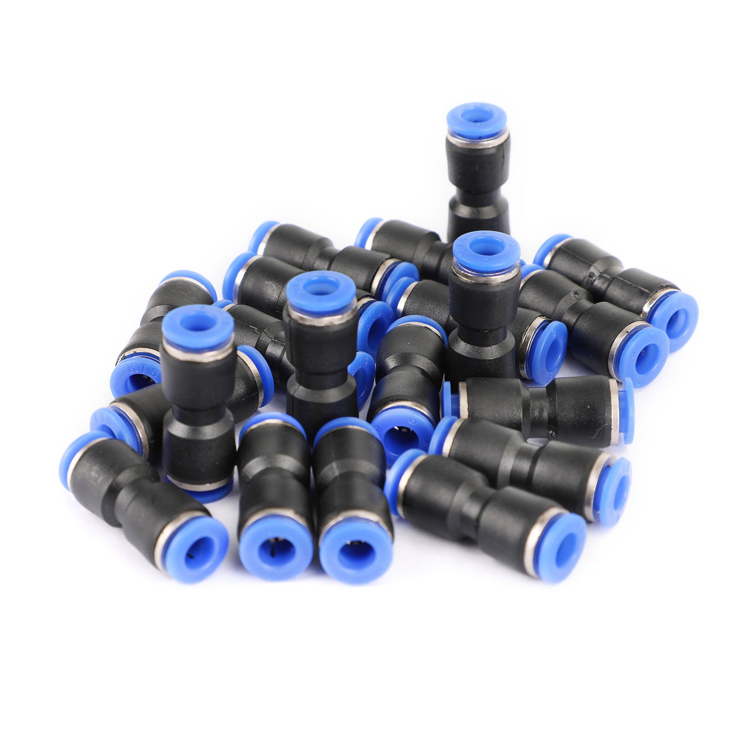 20Pcs Air Pneumatic 1/4" to 1/4" Straight Push in Connectors Quick