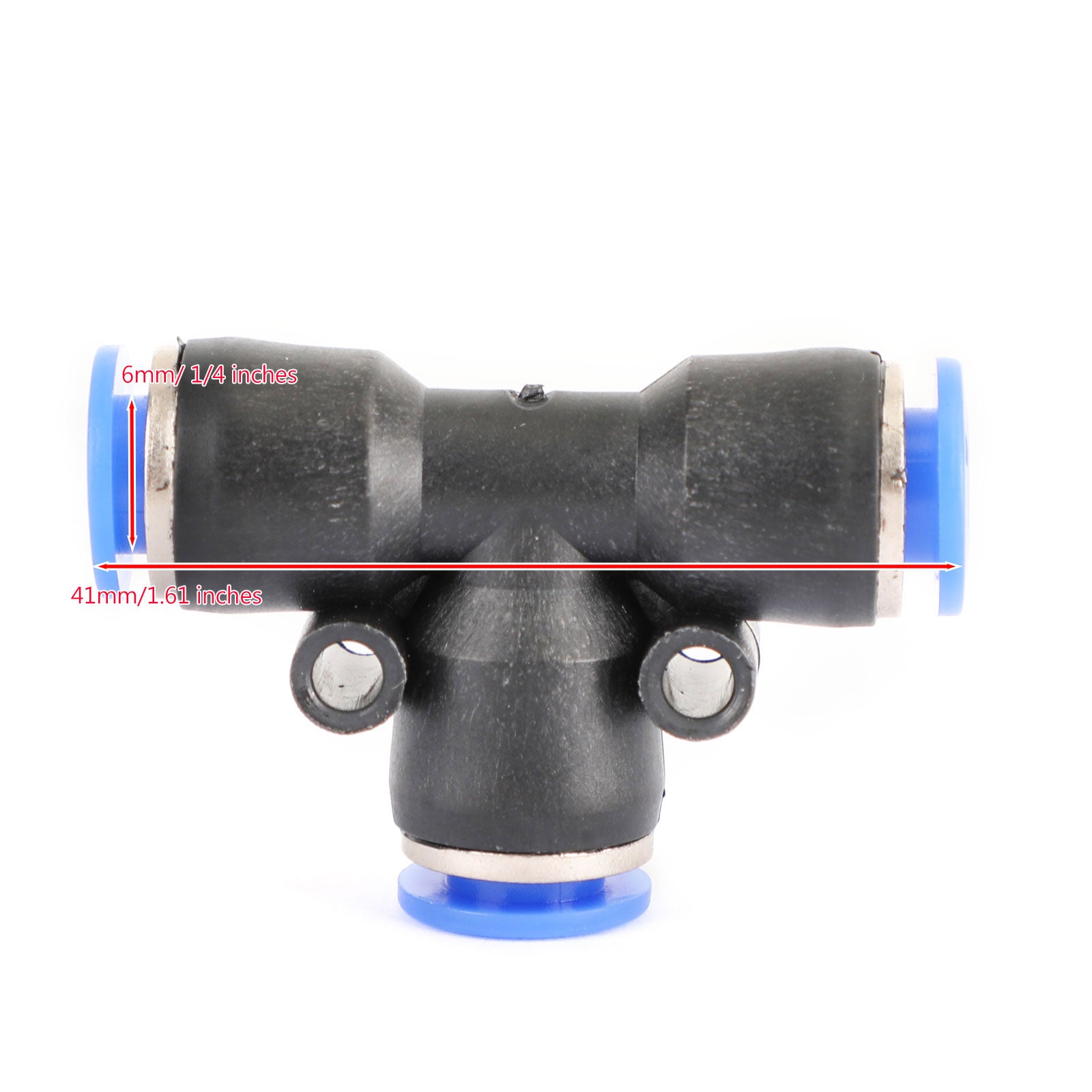 10PCS Pneumatic Air Quick Push to Connect Fitting 6 mm OD T Tee Tube 6mm US