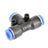 10PCS Pneumatic Air Quick Push to Connect Fitting 6 mm OD T Tee Tube 6mm US