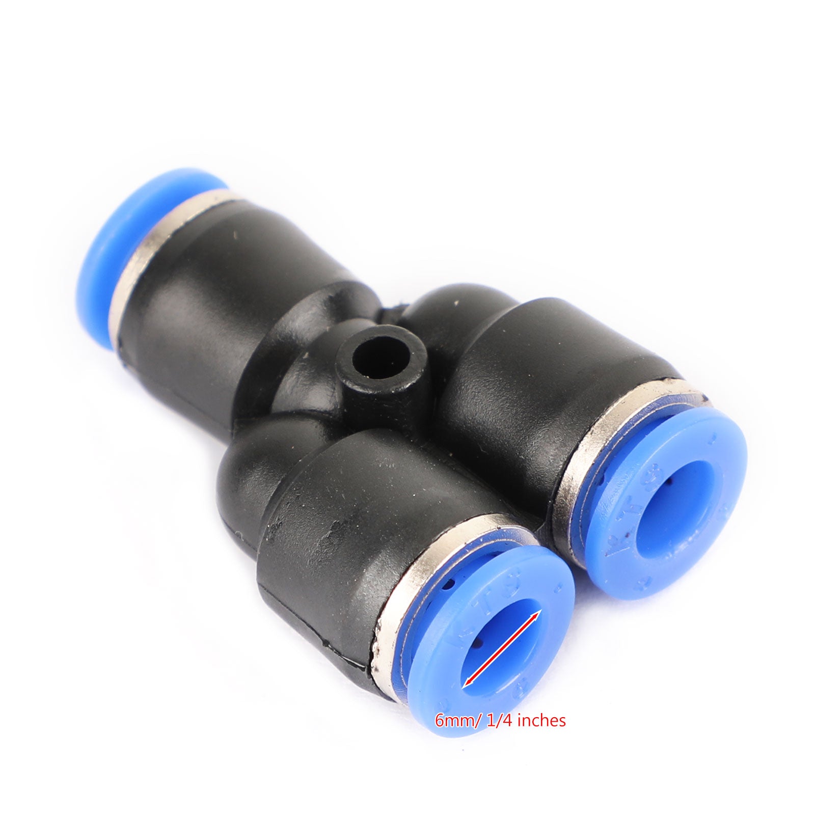 4PCS Pneumatic Air Quick Push to Connect Fitting 6mm OD "Y" Split Tube