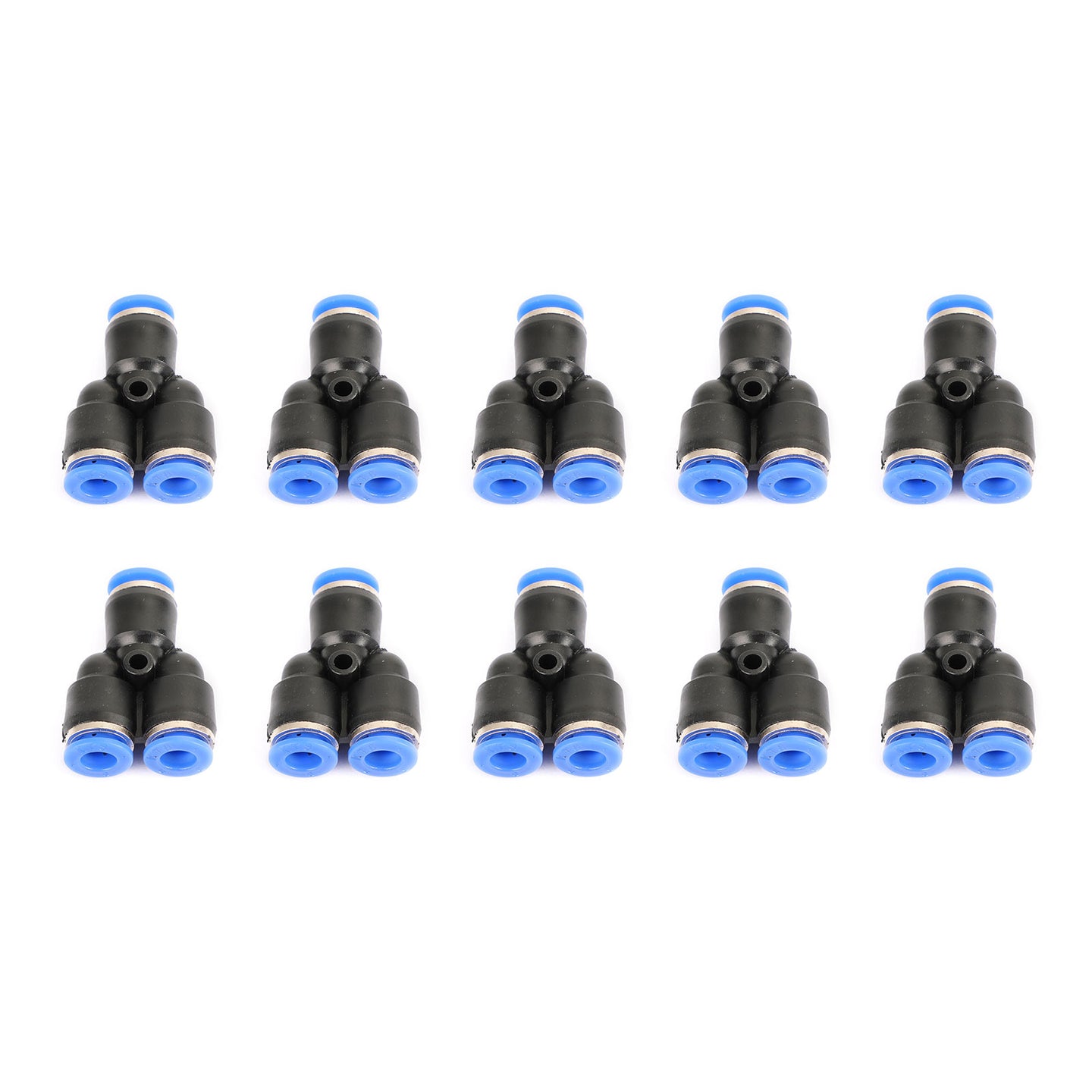 4PCS Pneumatic Air Quick Push to Connect Fitting 6mm OD "Y" Split Tube