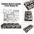 Complete Engine Cylinder Head with Valve Spring & Gasket Kit for Kubota V1902 Engine