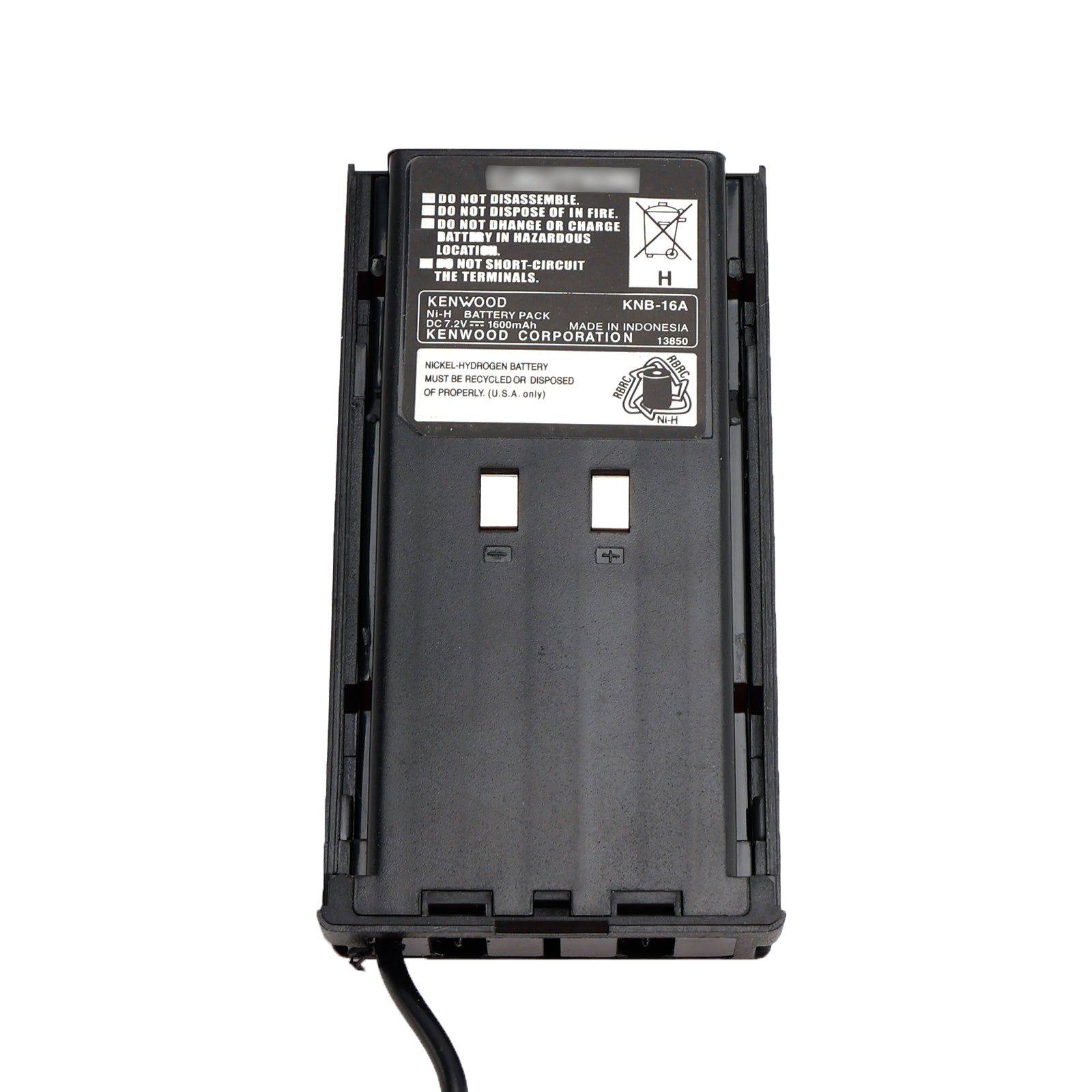 KNB-16A/17A Car Charger 12V/24V Battery Eliminator For TK-480 TK-385 TK-280