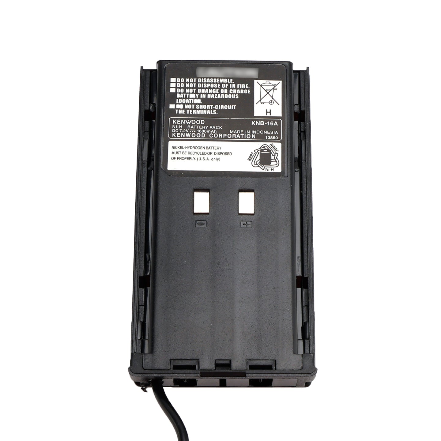 KNB-16A/17A Car Charger 12V/24V Battery Eliminator For TK-480 TK-385 TK-280