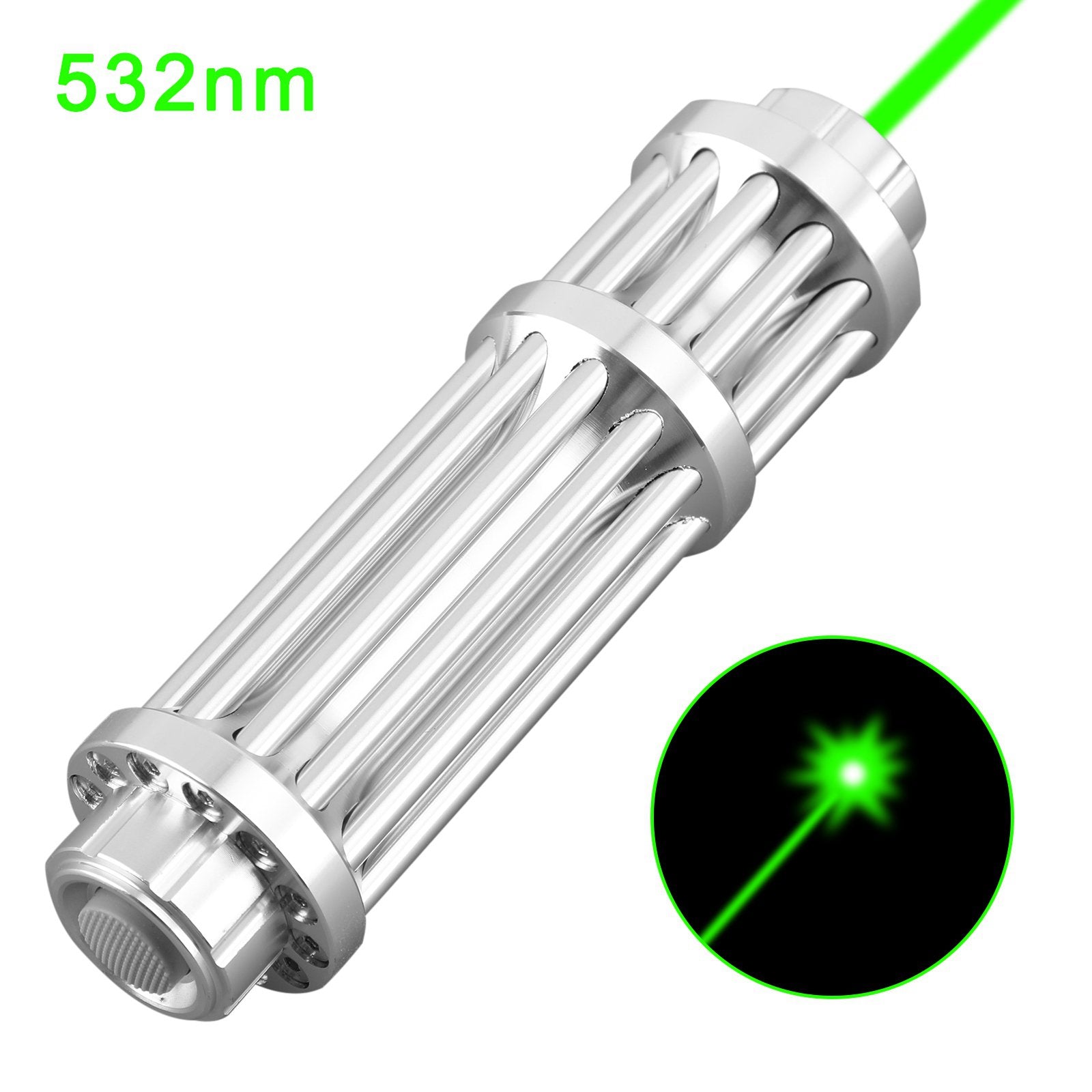 20 Miles High Power Green 1MW 532nm Laser Pointer Militar Burning Beam Light (Copy)