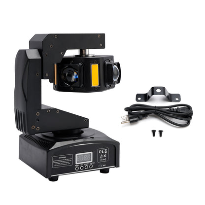 6 LED Moving Head Light – 3-Axis Beam DMX Stage Spot for DJ, Disco, Party & Show Lighting