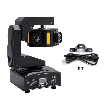 6 LED Moving Head Light – 3-Axis Beam DMX Stage Spot for DJ, Disco, Party & Show Lighting