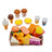82 Pieces Birthday Cake Toy Play Food Set Plastic Kitchen Cutting Pretend Toys